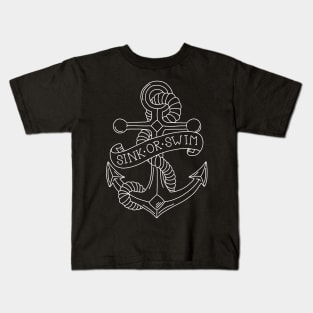 Vintage Anchor Tattoo Kids T-Shirt